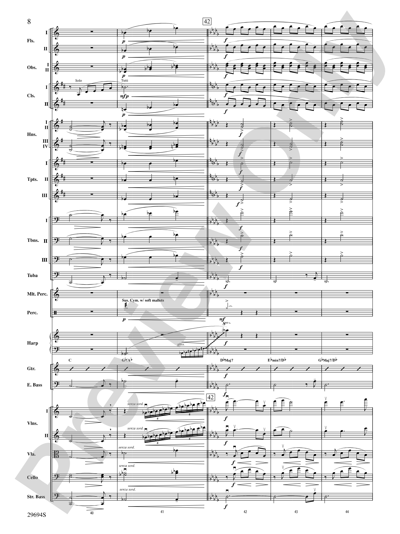 Poem for Orchestra: Full Orchestra Conductor Score & Parts