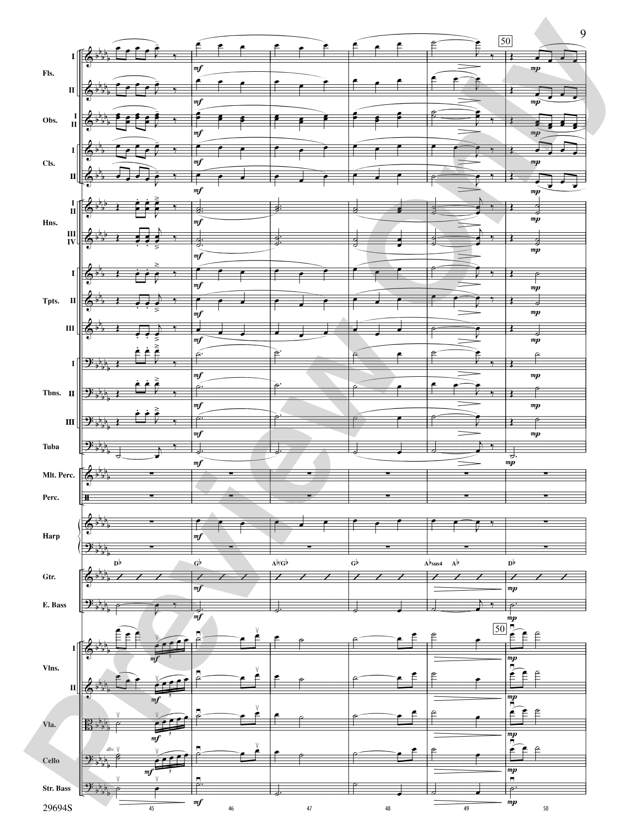 Poem for Orchestra: Full Orchestra Conductor Score & Parts