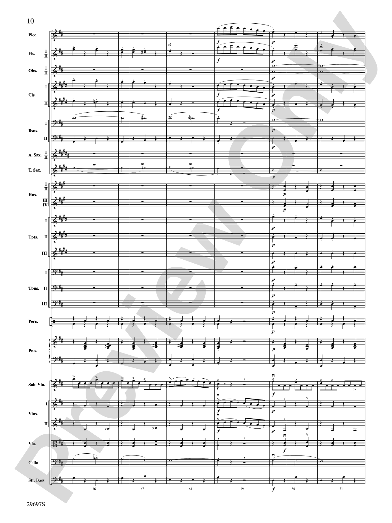 Fiddle-Faddle for Soloist and Full Orchestra: Full Orchestra Conductor Score & Parts