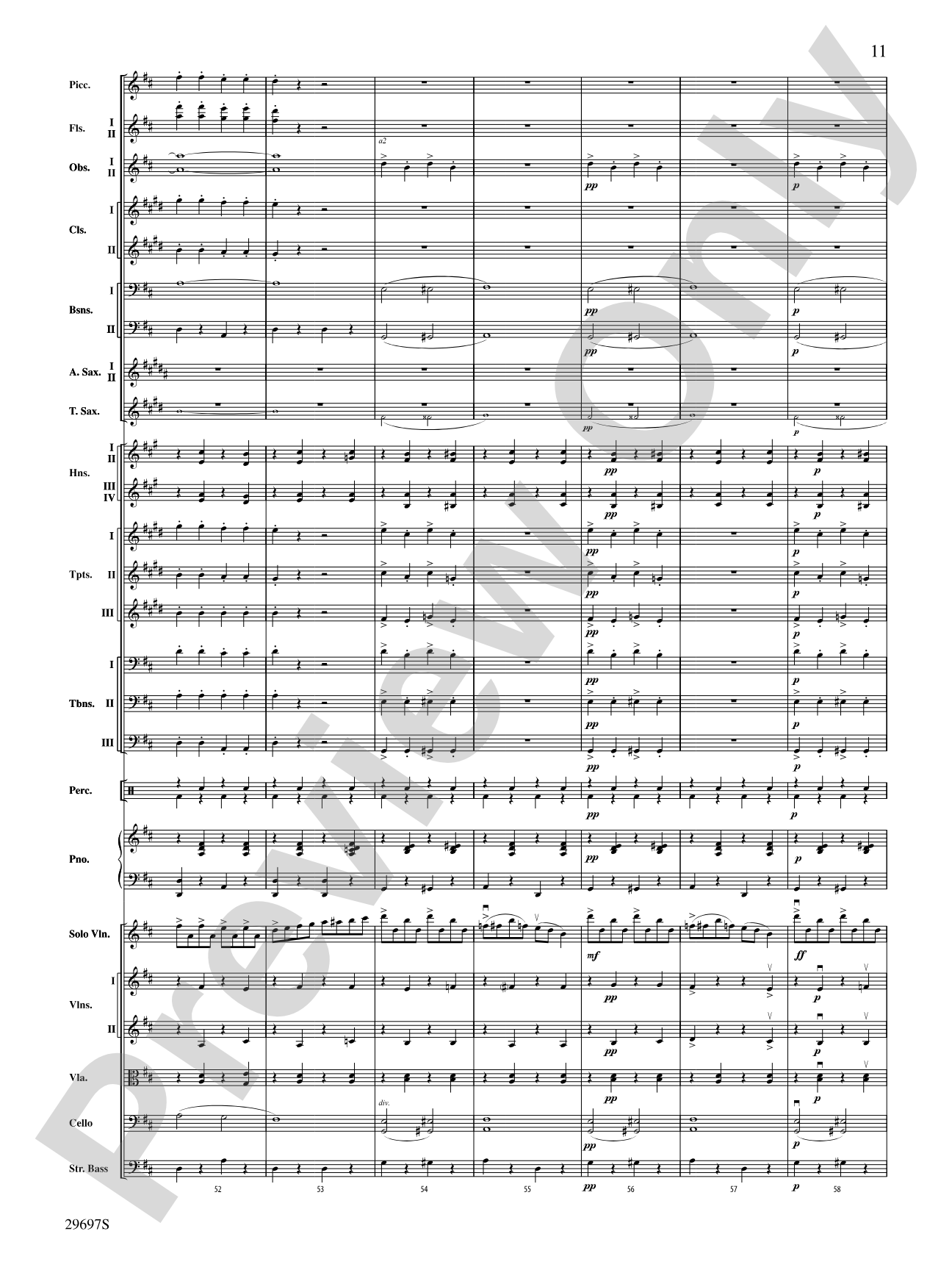 Fiddle-Faddle for Soloist and Full Orchestra: Full Orchestra Conductor Score & Parts