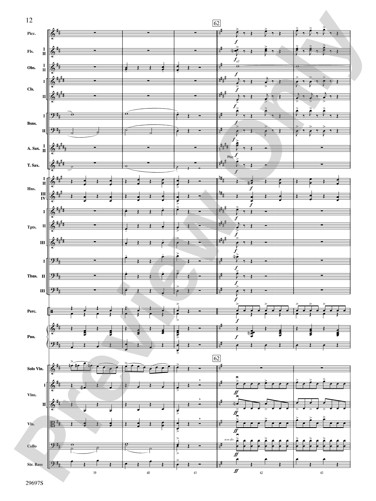 Fiddle-Faddle for Soloist and Full Orchestra: Full Orchestra Conductor Score & Parts