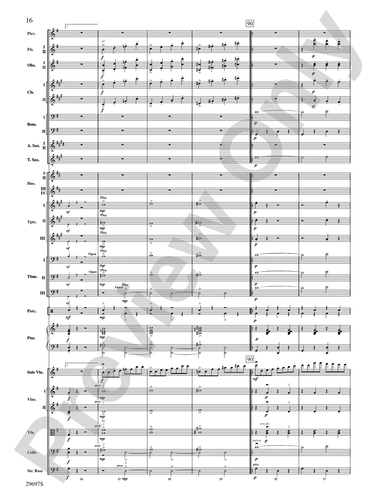 Fiddle-Faddle for Soloist and Full Orchestra: Full Orchestra Conductor Score & Parts