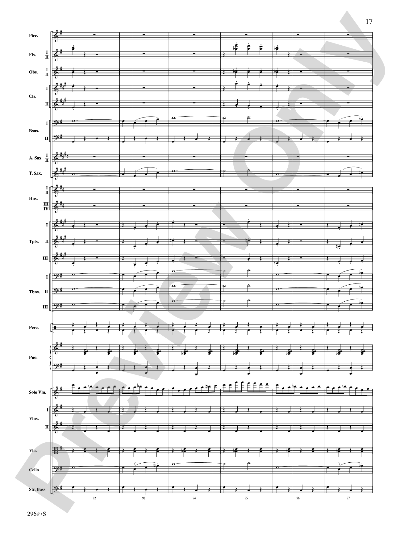 Fiddle-Faddle for Soloist and Full Orchestra: Full Orchestra Conductor Score & Parts