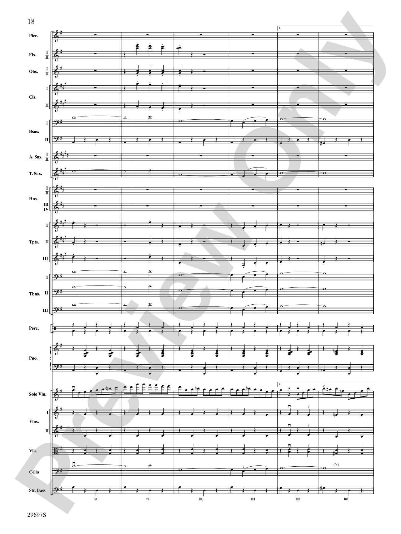 Fiddle-Faddle for Soloist and Full Orchestra: Full Orchestra Conductor Score & Parts