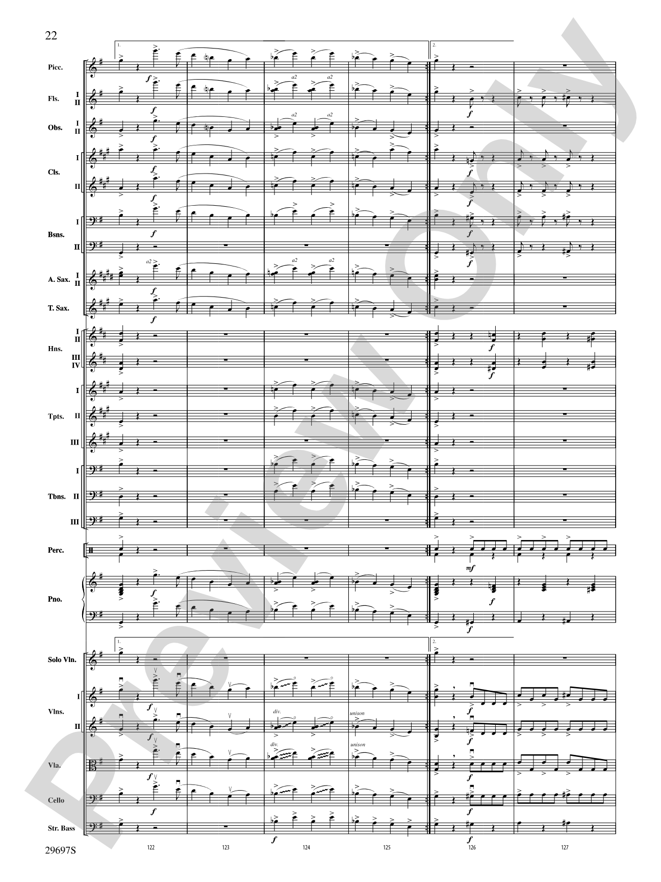 Fiddle-Faddle for Soloist and Full Orchestra: Full Orchestra Conductor Score & Parts