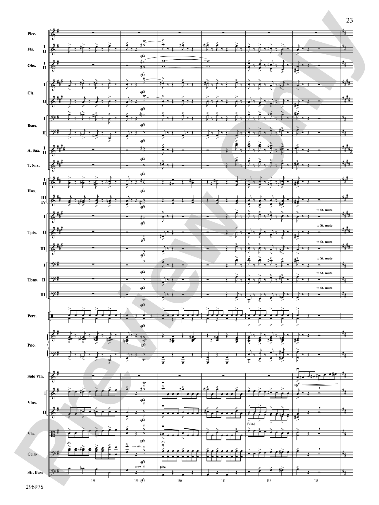 Fiddle-Faddle for Soloist and Full Orchestra: Full Orchestra Conductor Score & Parts