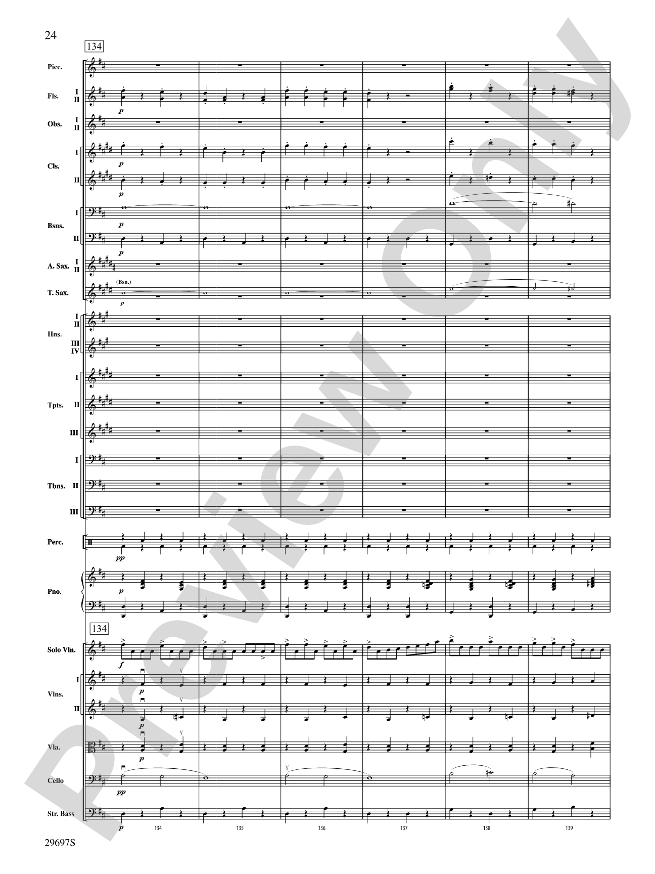 Fiddle-Faddle for Soloist and Full Orchestra: Full Orchestra Conductor Score & Parts