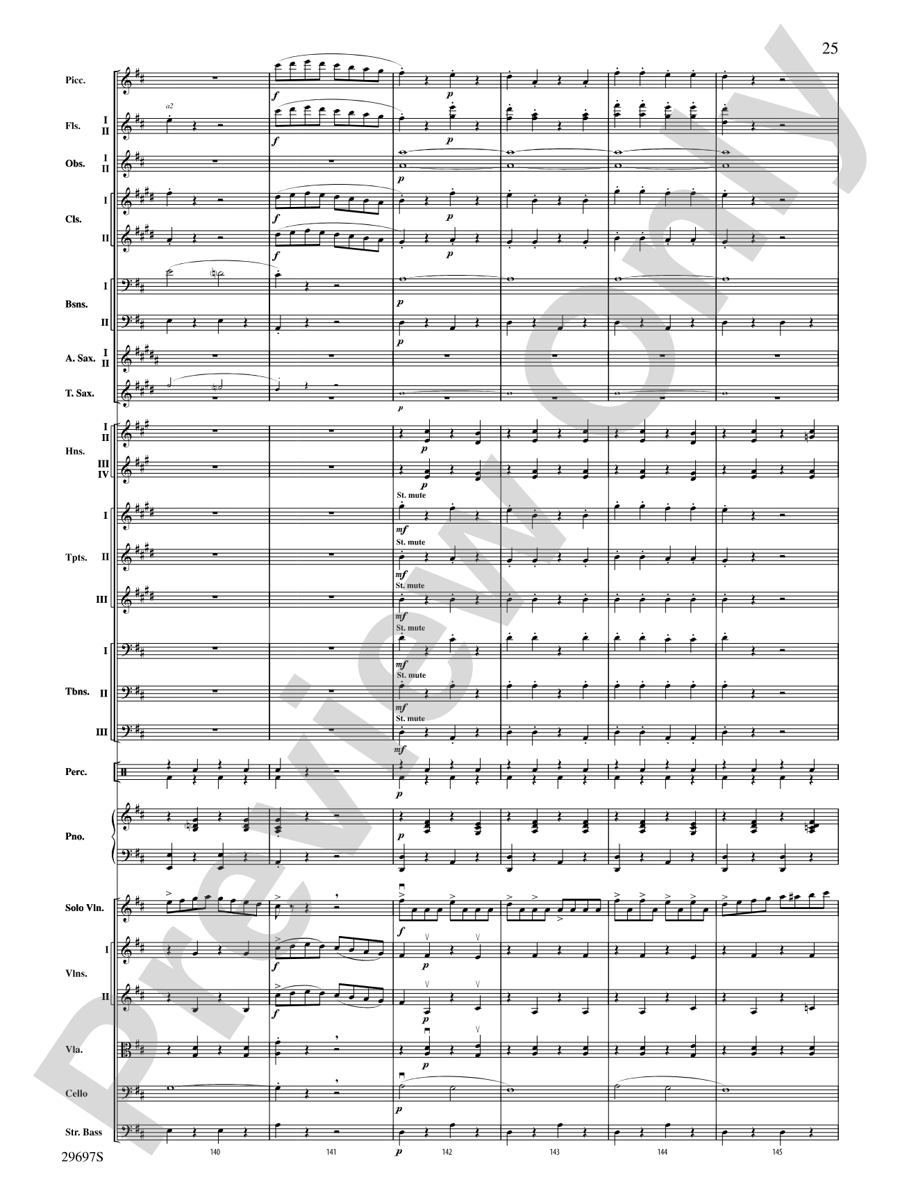 Fiddle-Faddle for Soloist and Full Orchestra: Full Orchestra Conductor Score & Parts