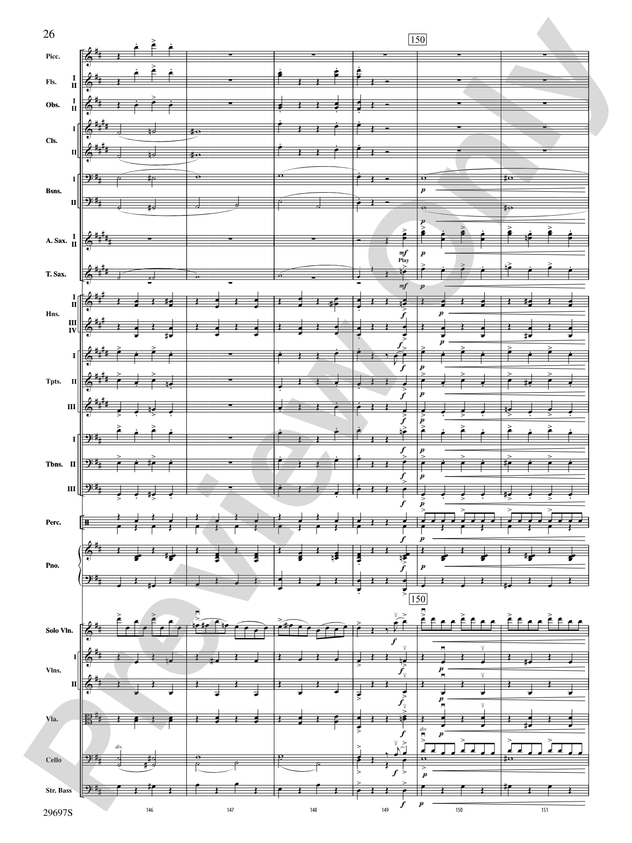 Fiddle-Faddle for Soloist and Full Orchestra: Full Orchestra Conductor Score & Parts
