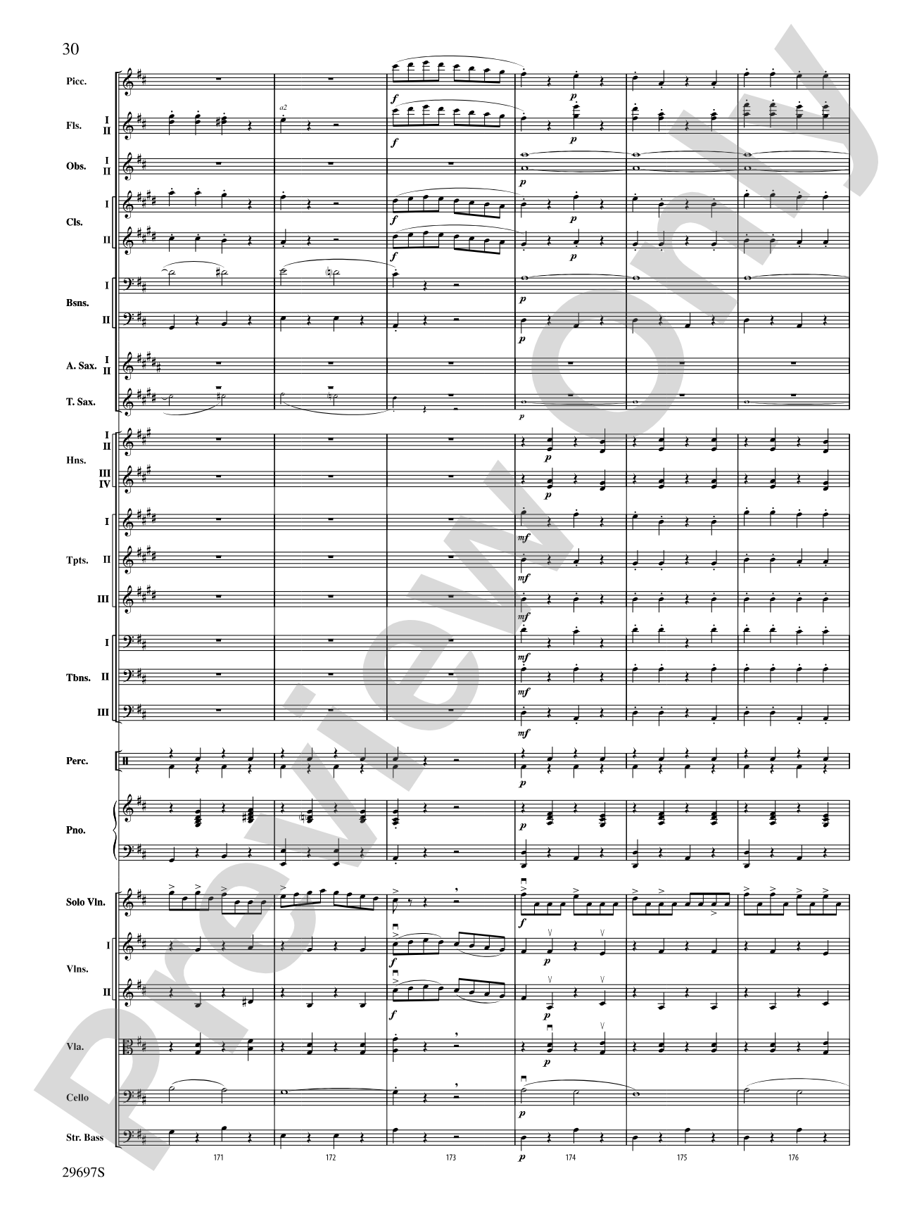 Fiddle-Faddle for Soloist and Full Orchestra: Full Orchestra Conductor Score & Parts