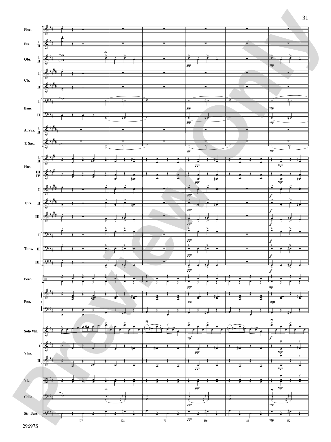 Fiddle-Faddle for Soloist and Full Orchestra: Full Orchestra Conductor Score & Parts