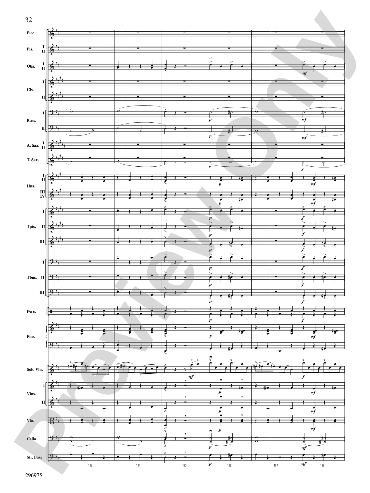 Fiddle-Faddle for Soloist and Full Orchestra: Full Orchestra Conductor Score & Parts