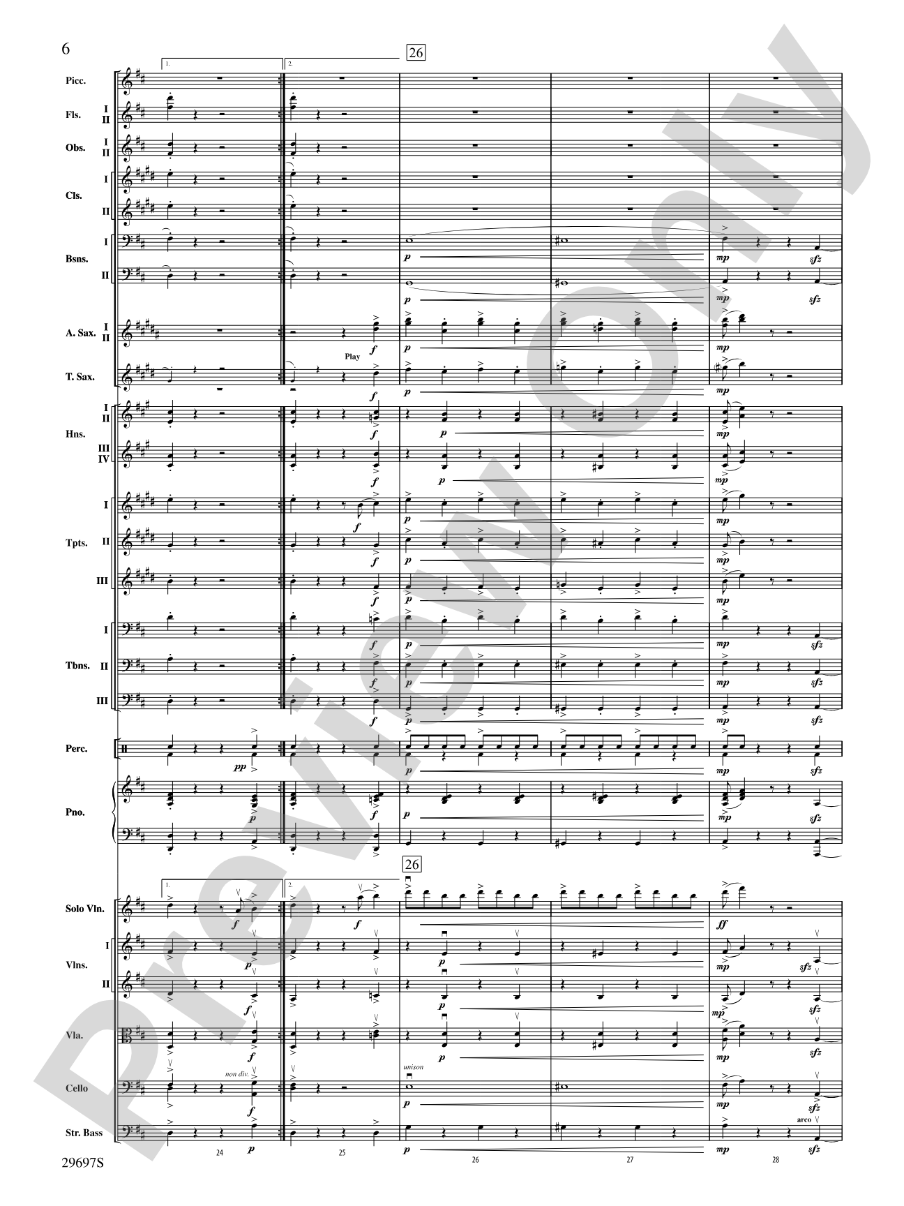 Fiddle-Faddle for Soloist and Full Orchestra: Full Orchestra Conductor Score & Parts