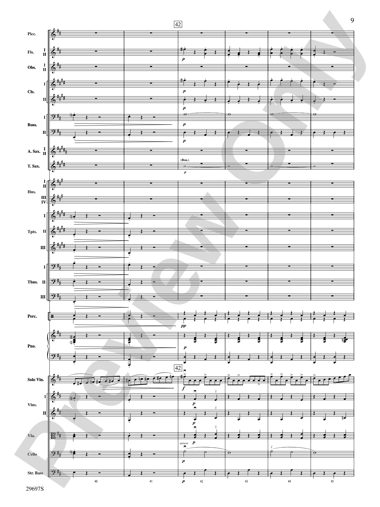 Fiddle-Faddle for Soloist and Full Orchestra: Full Orchestra Conductor Score & Parts