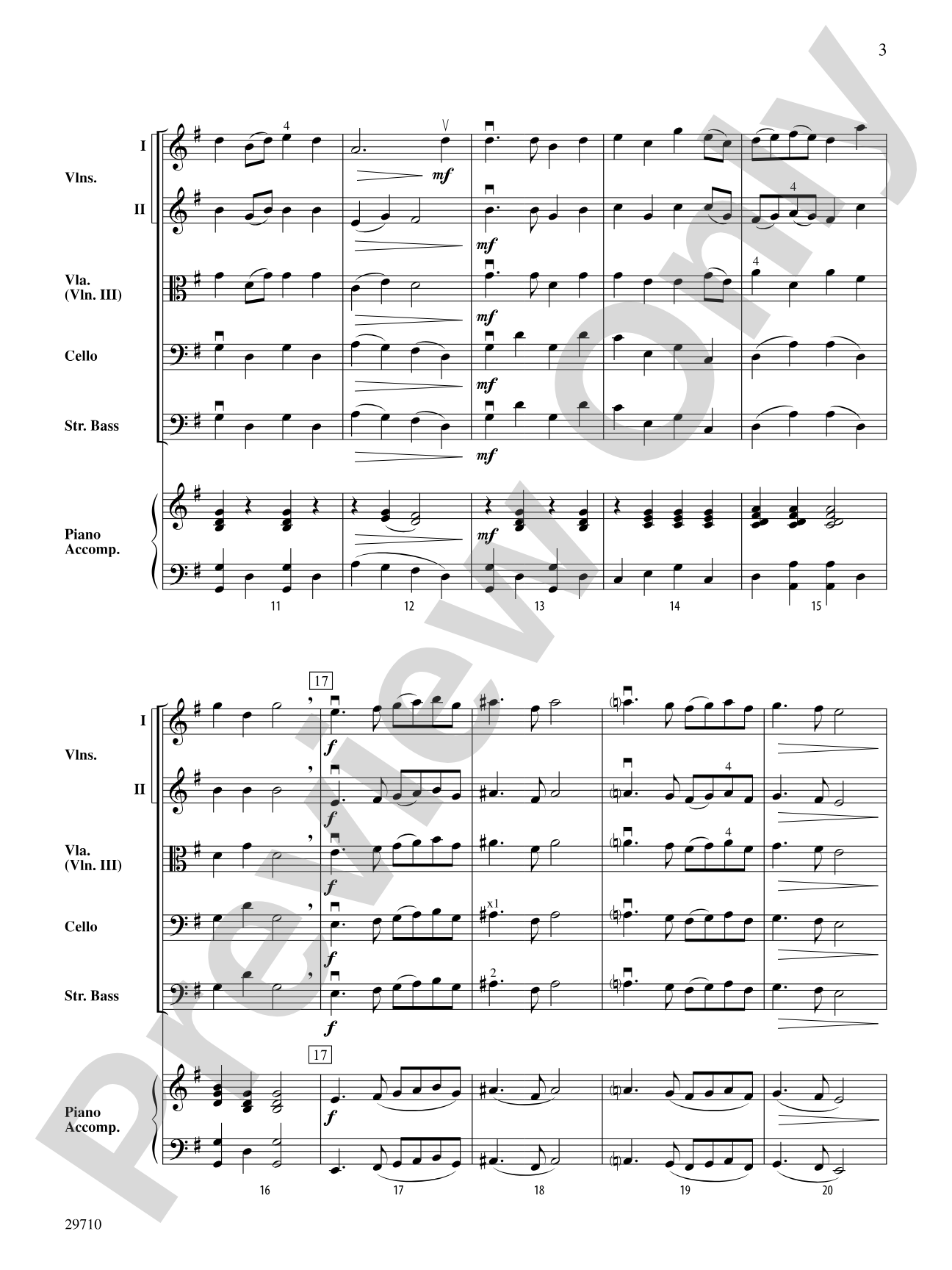 Tulip Tree: String Orchestra Conductor Score & Parts