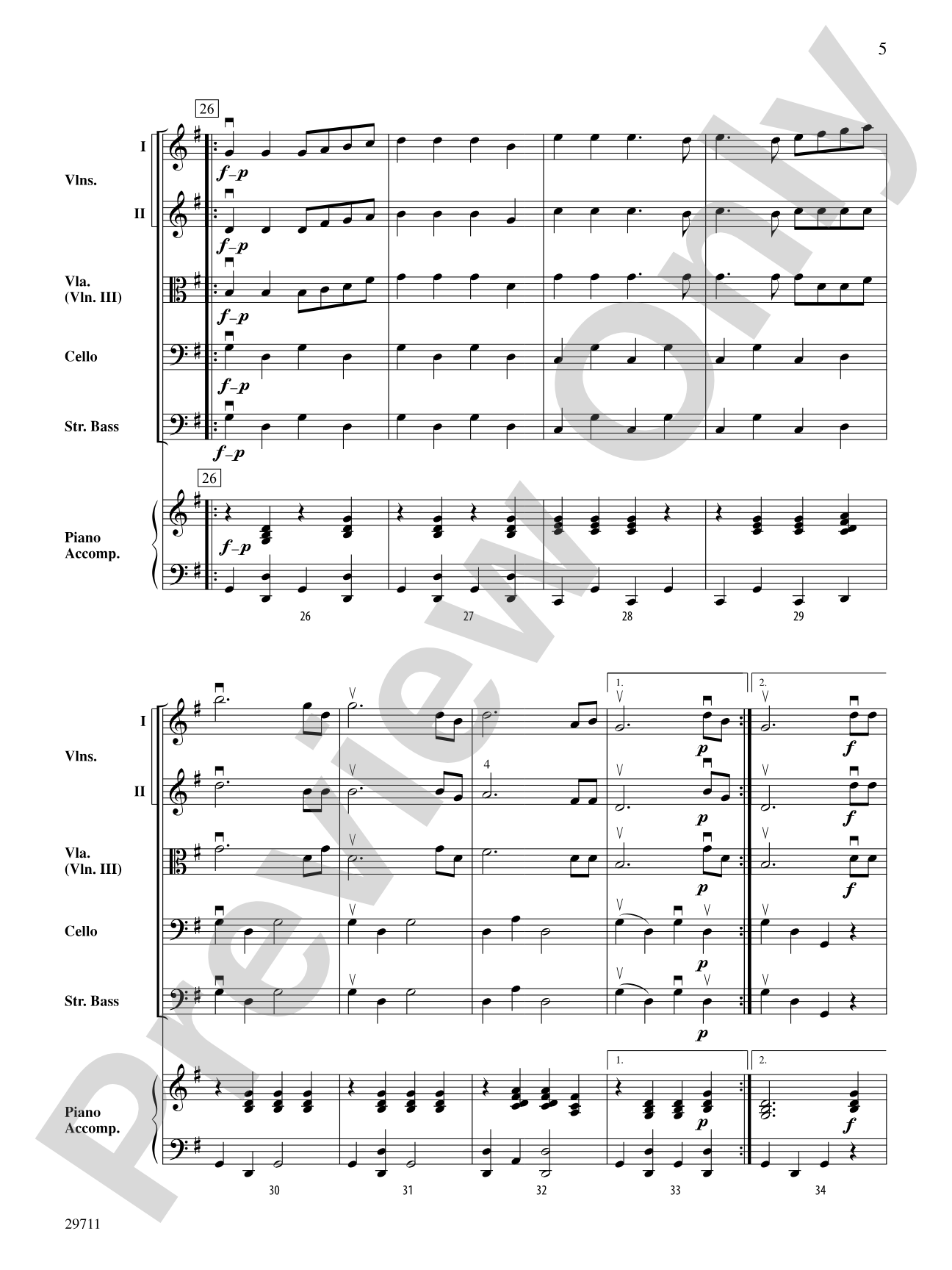 Dixie: String Orchestra Conductor Score & Parts