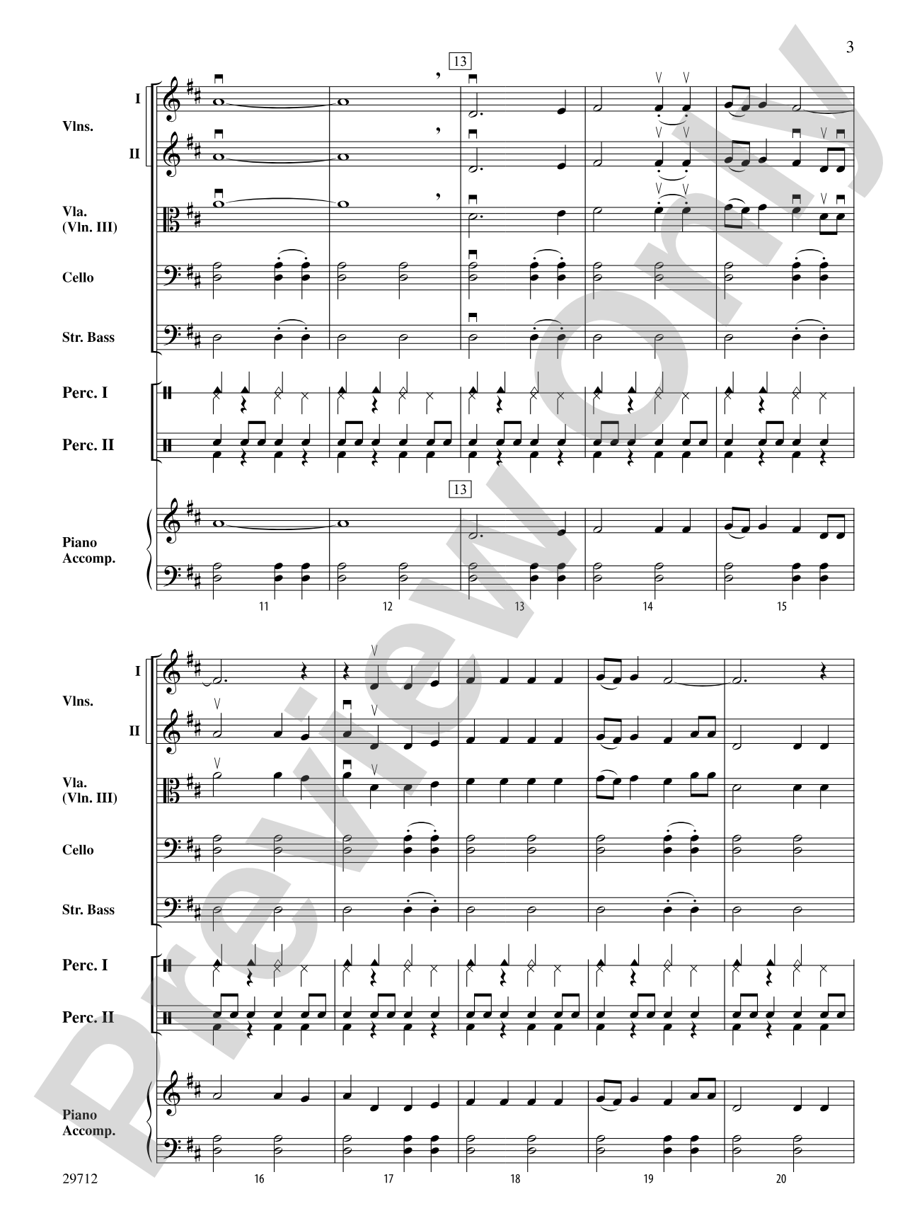 The Little Drummer Boy: String Orchestra Conductor Score & Parts
