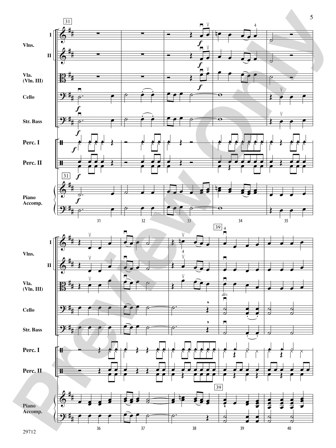 The Little Drummer Boy: String Orchestra Conductor Score & Parts
