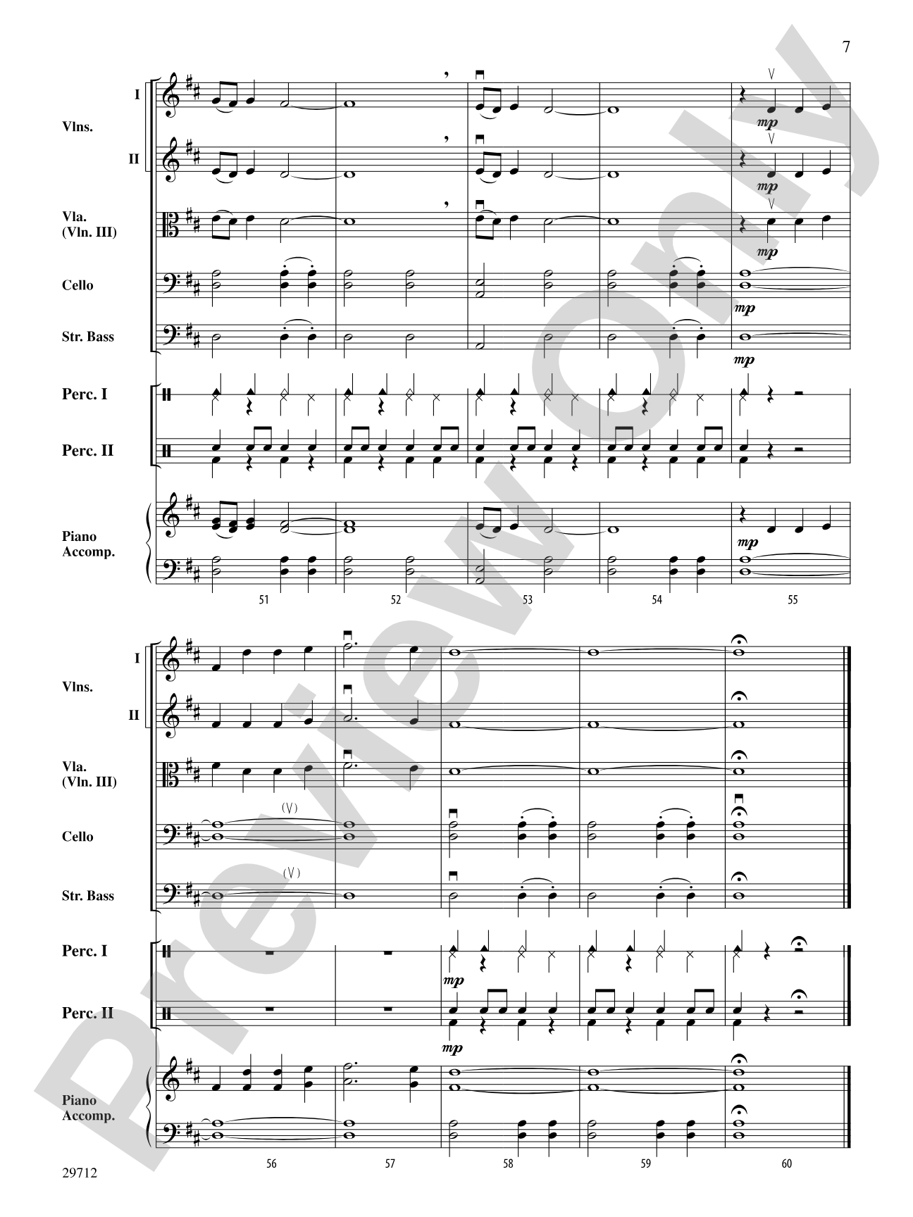 The Little Drummer Boy: String Orchestra Conductor Score & Parts