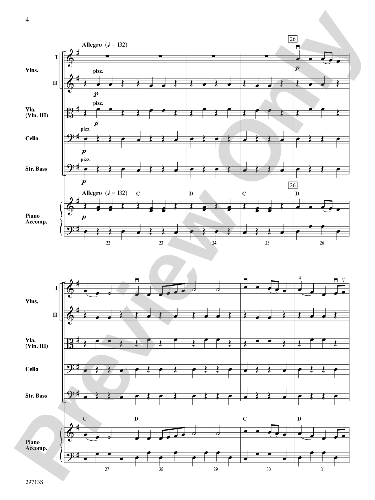 The Enchanted Wizard: String Orchestra Conductor Score & Parts