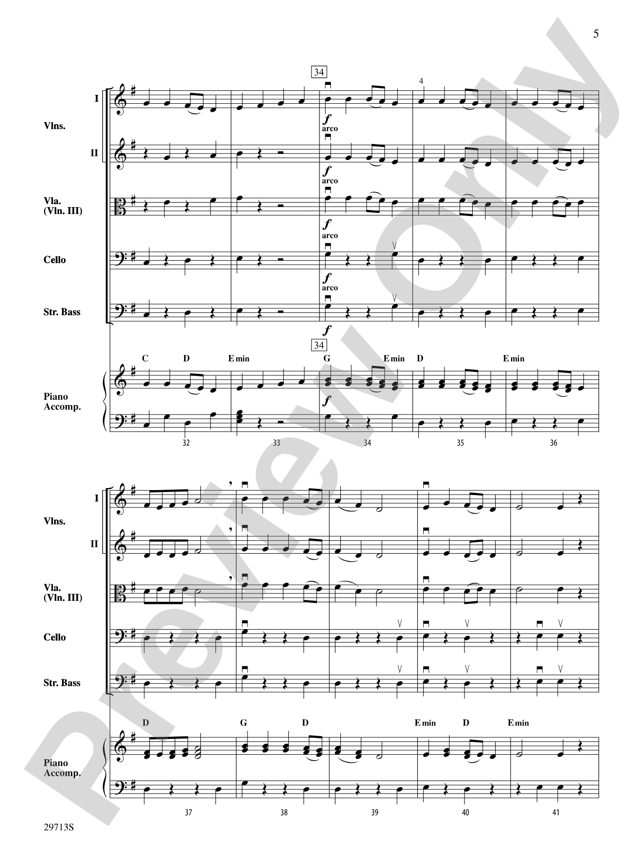 The Enchanted Wizard: String Orchestra Conductor Score & Parts