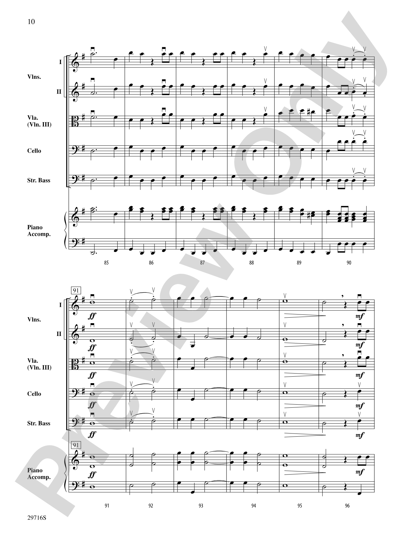 Themes from Handel's Messiah: Score