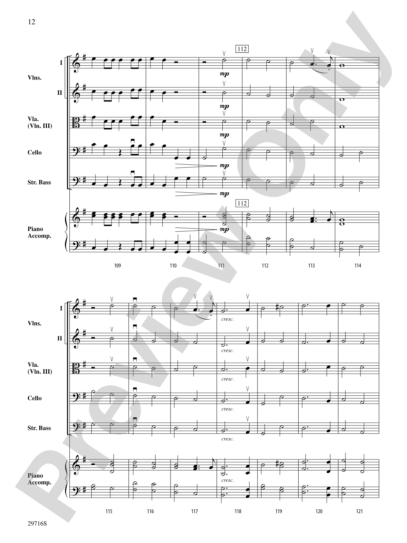 Themes from Handel's Messiah: Score