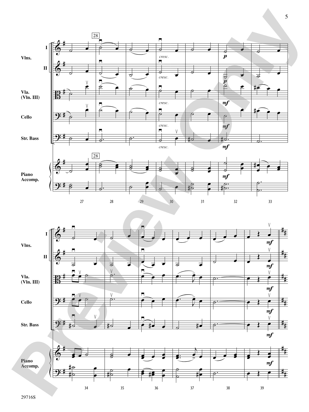 Themes from Handel's Messiah: Score