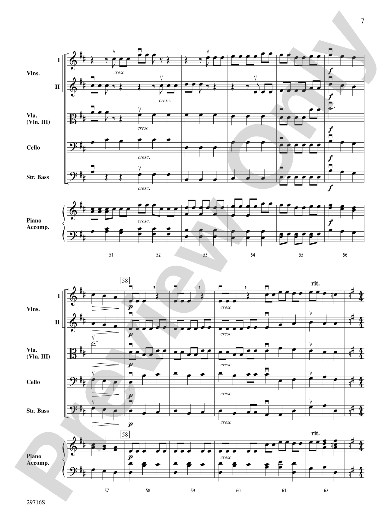 Themes from Handel's Messiah: Score