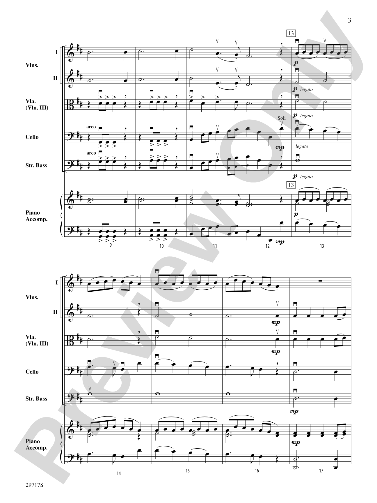 A Christmas March: String Orchestra Conductor Score & Parts