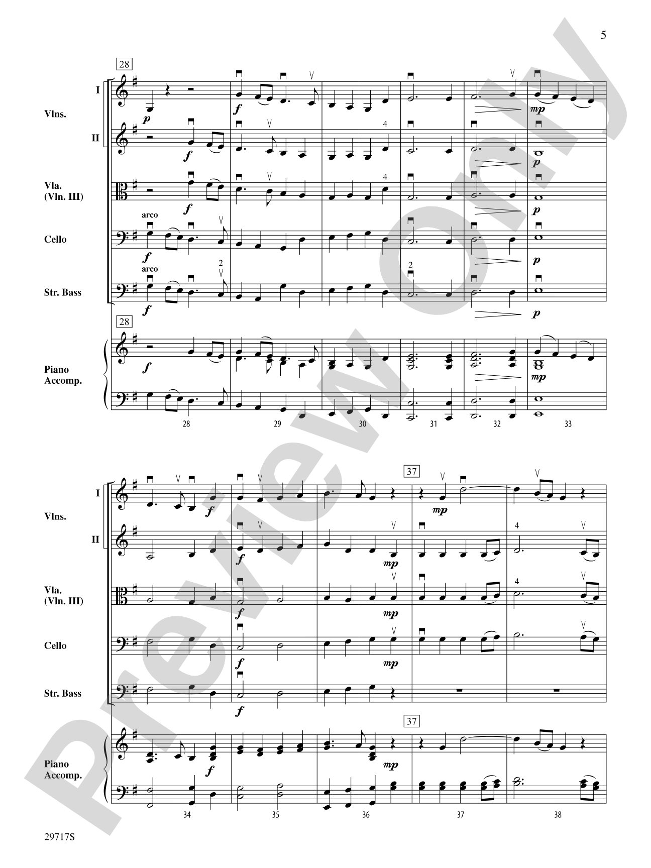 A Christmas March: String Orchestra Conductor Score & Parts