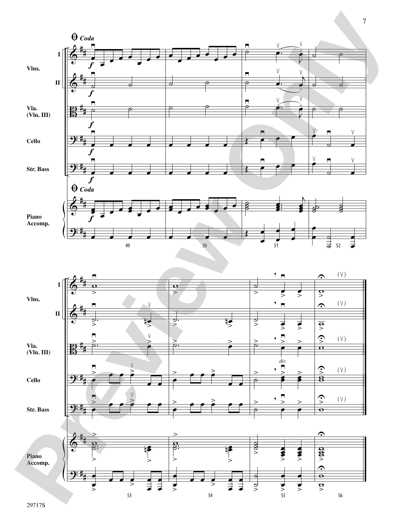 A Christmas March: String Orchestra Conductor Score & Parts