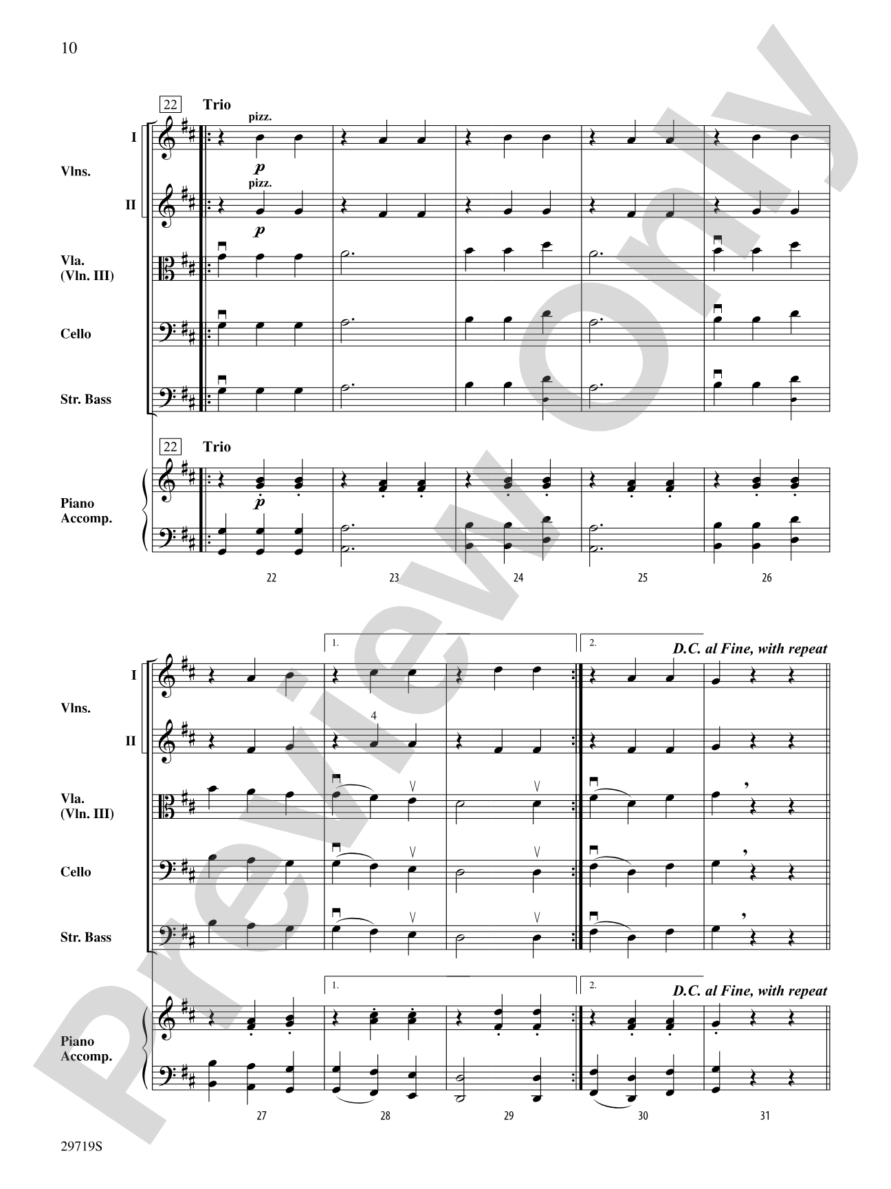 Miniature Symphony: String Orchestra Conductor Score & Parts