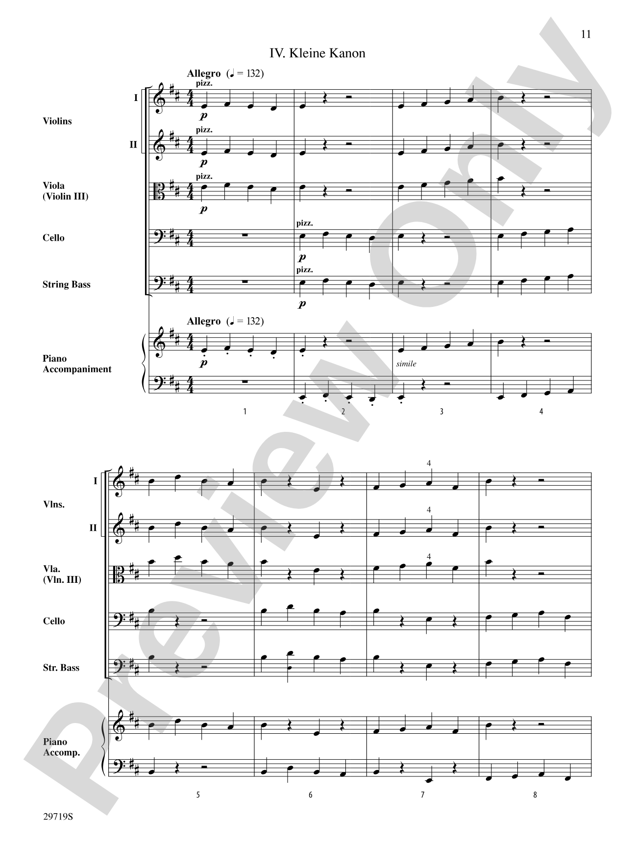 Miniature Symphony: String Orchestra Conductor Score & Parts