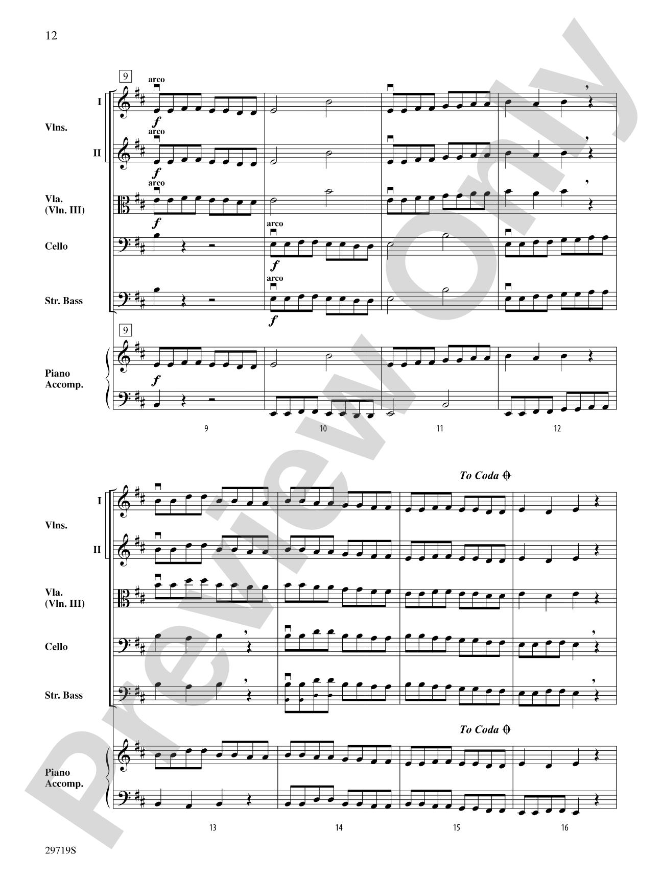 Miniature Symphony: String Orchestra Conductor Score & Parts