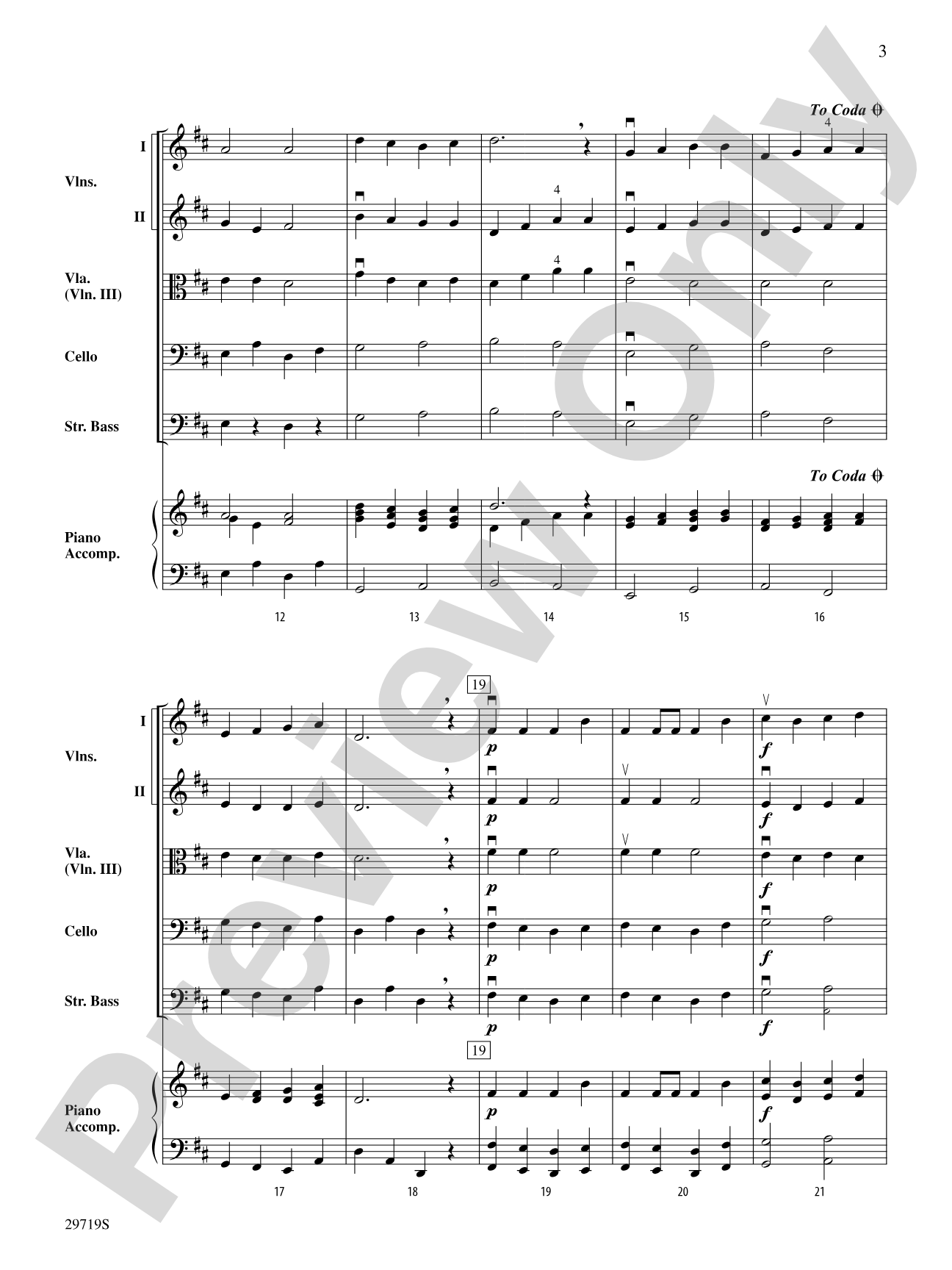 Miniature Symphony: String Orchestra Conductor Score & Parts