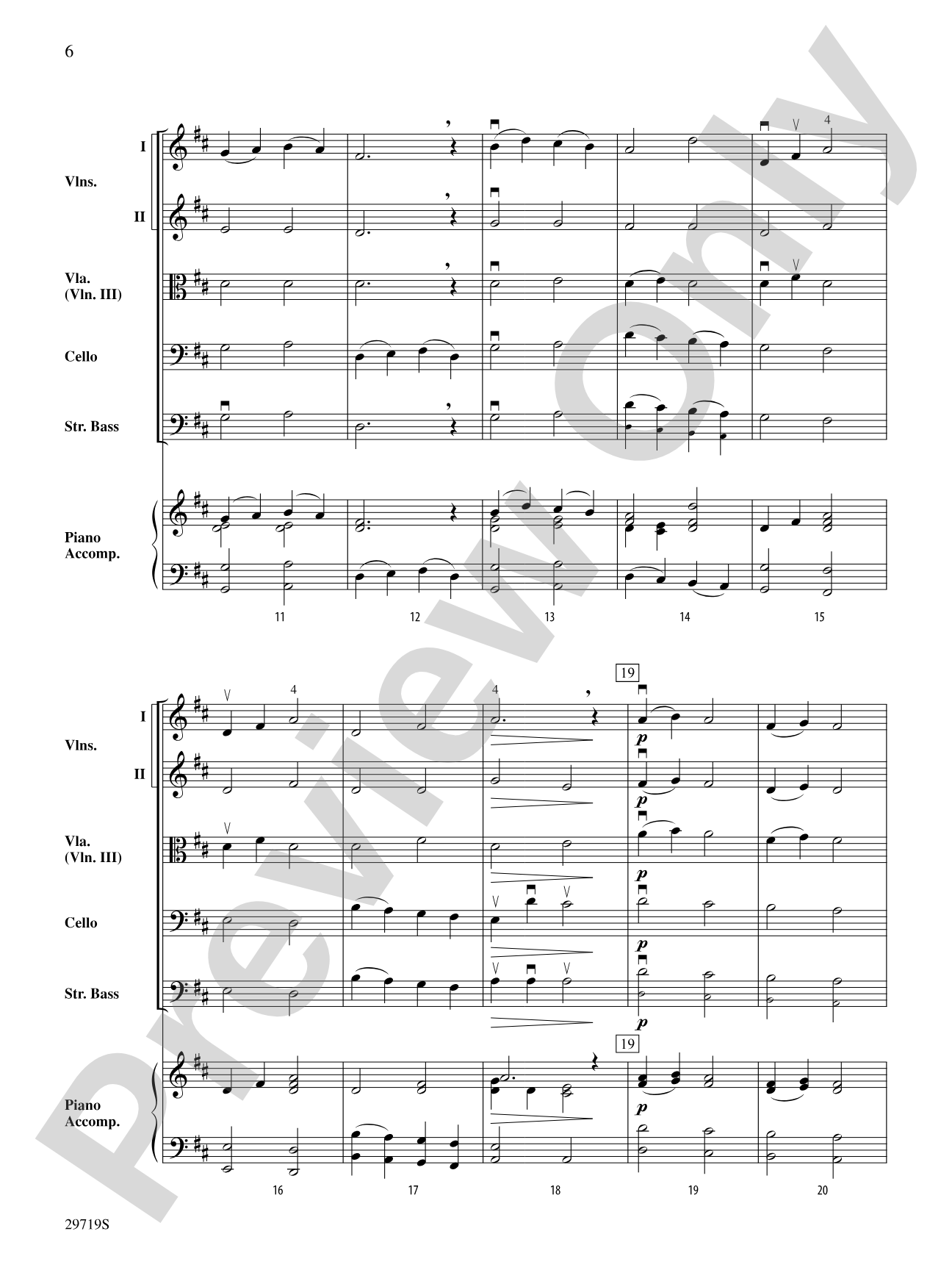 Miniature Symphony: String Orchestra Conductor Score & Parts