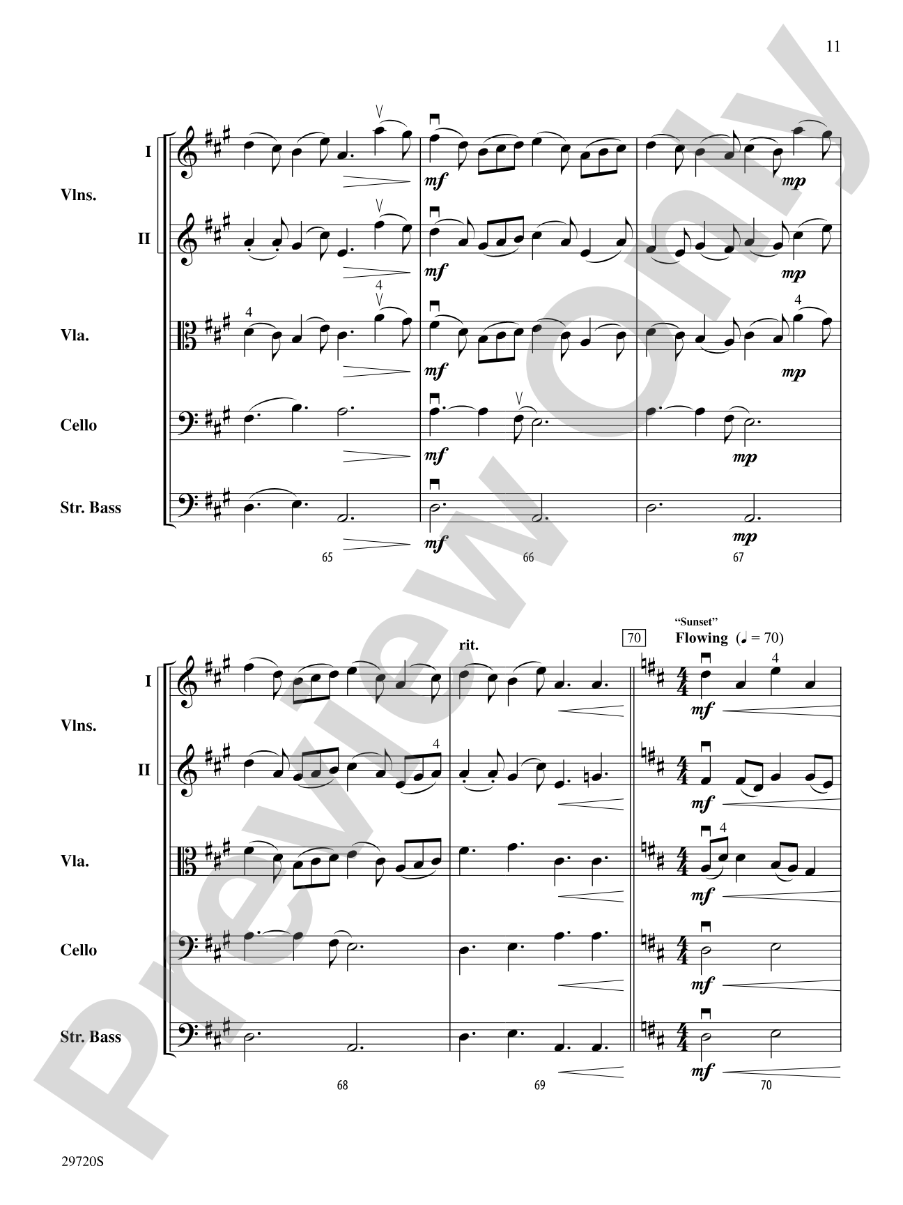 Skyfire: String Orchestra Conductor Score & Parts