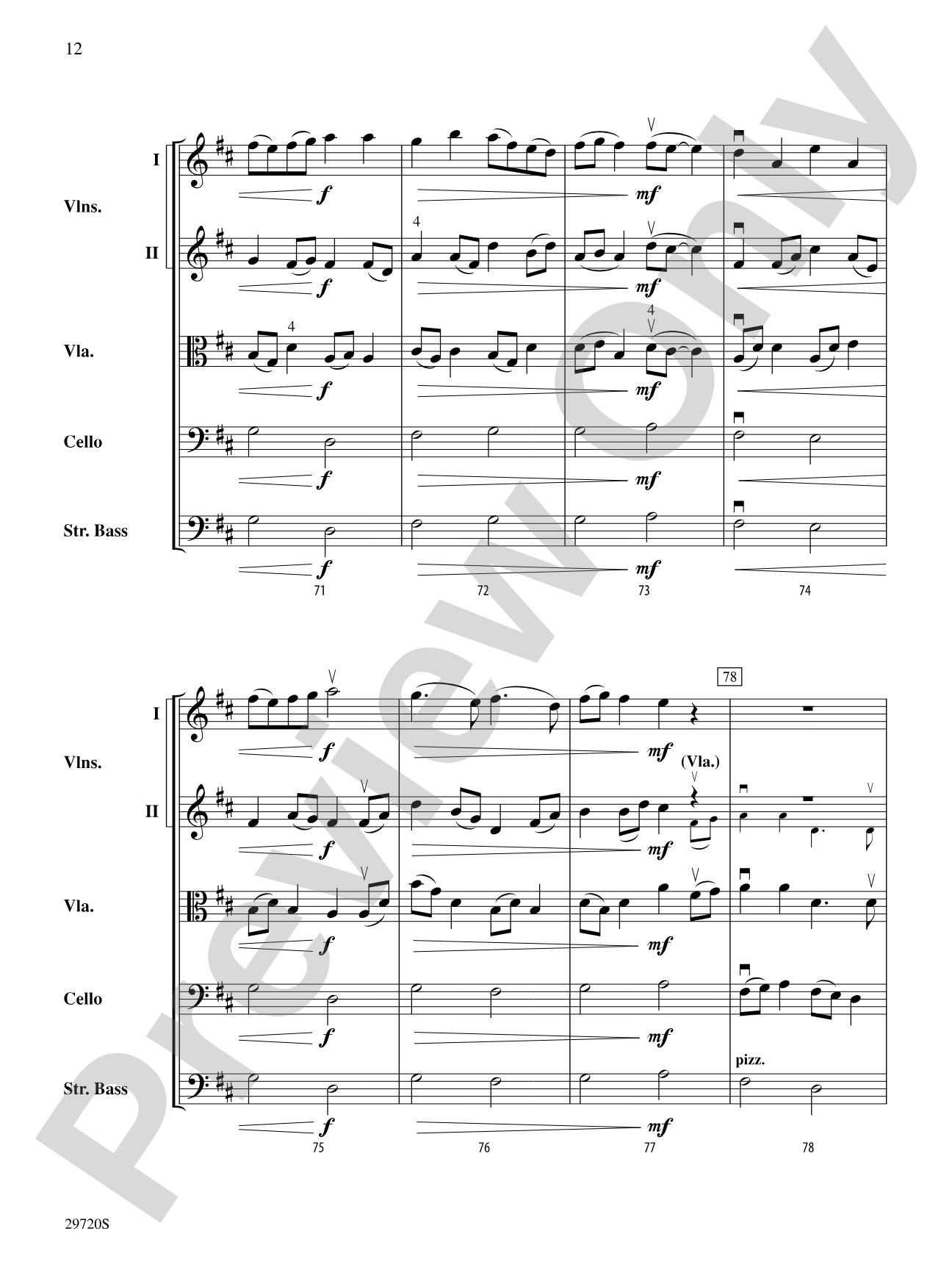 Skyfire: String Orchestra Conductor Score & Parts