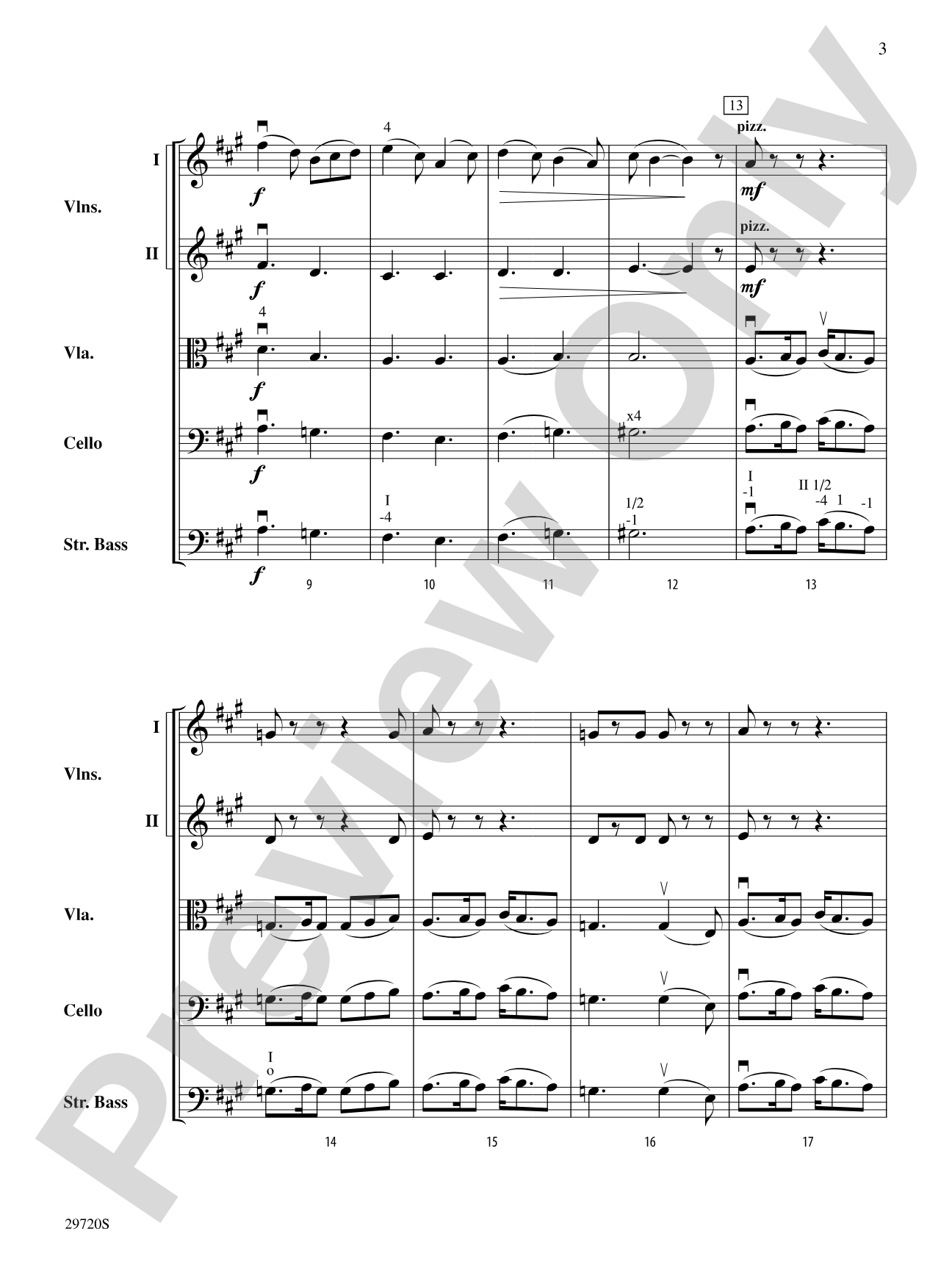 Skyfire: String Orchestra Conductor Score & Parts