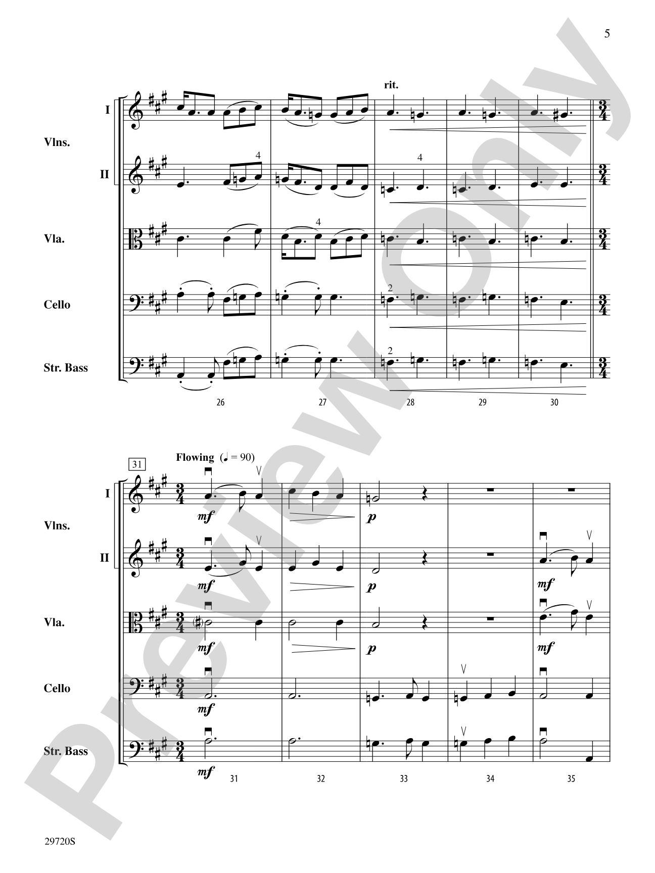 Skyfire: String Orchestra Conductor Score & Parts