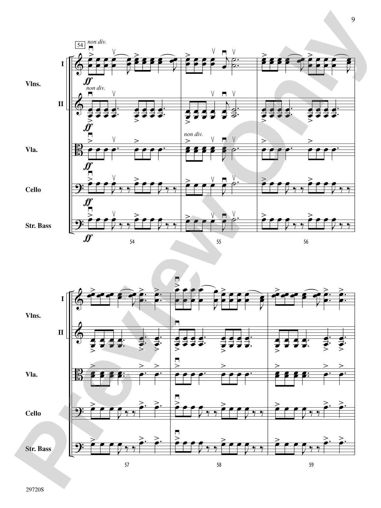 Skyfire: String Orchestra Conductor Score & Parts