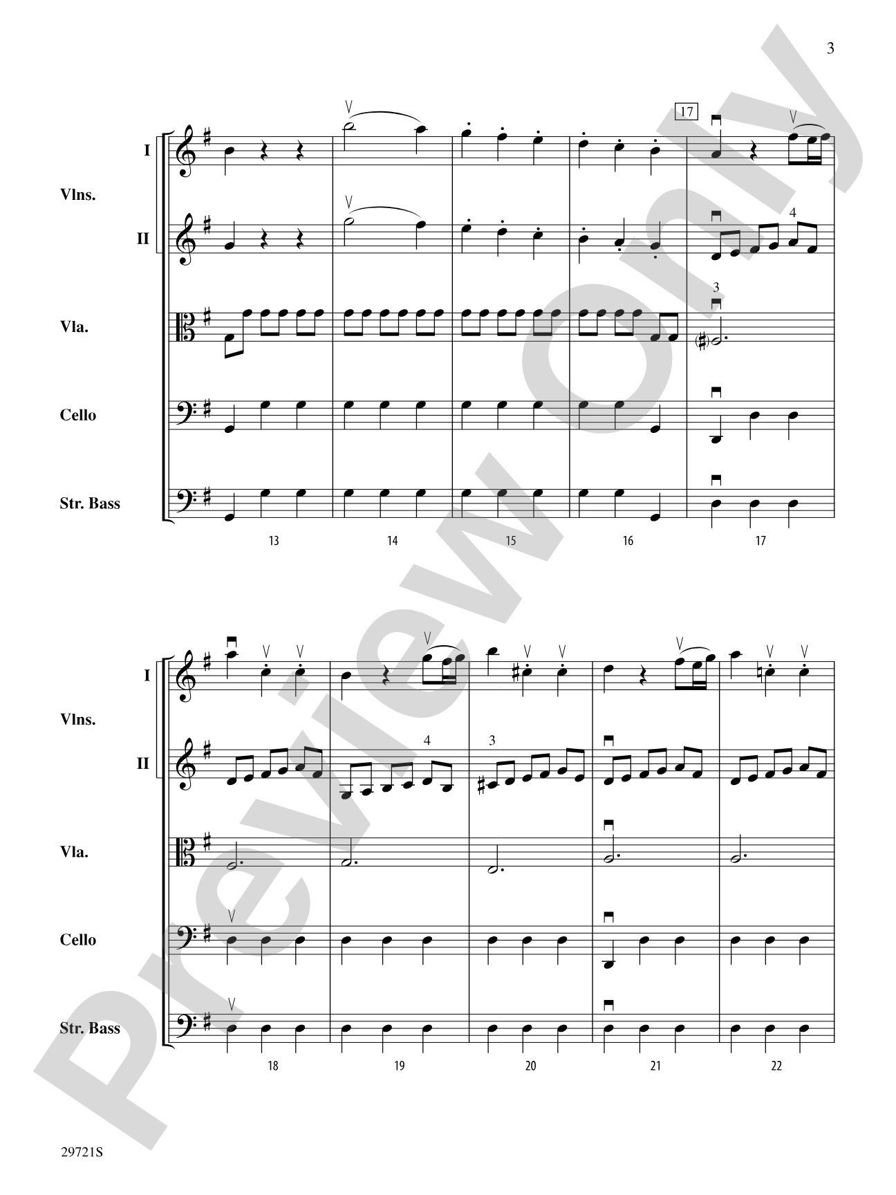 Sinfonia in G: String Orchestra Conductor Score & Parts