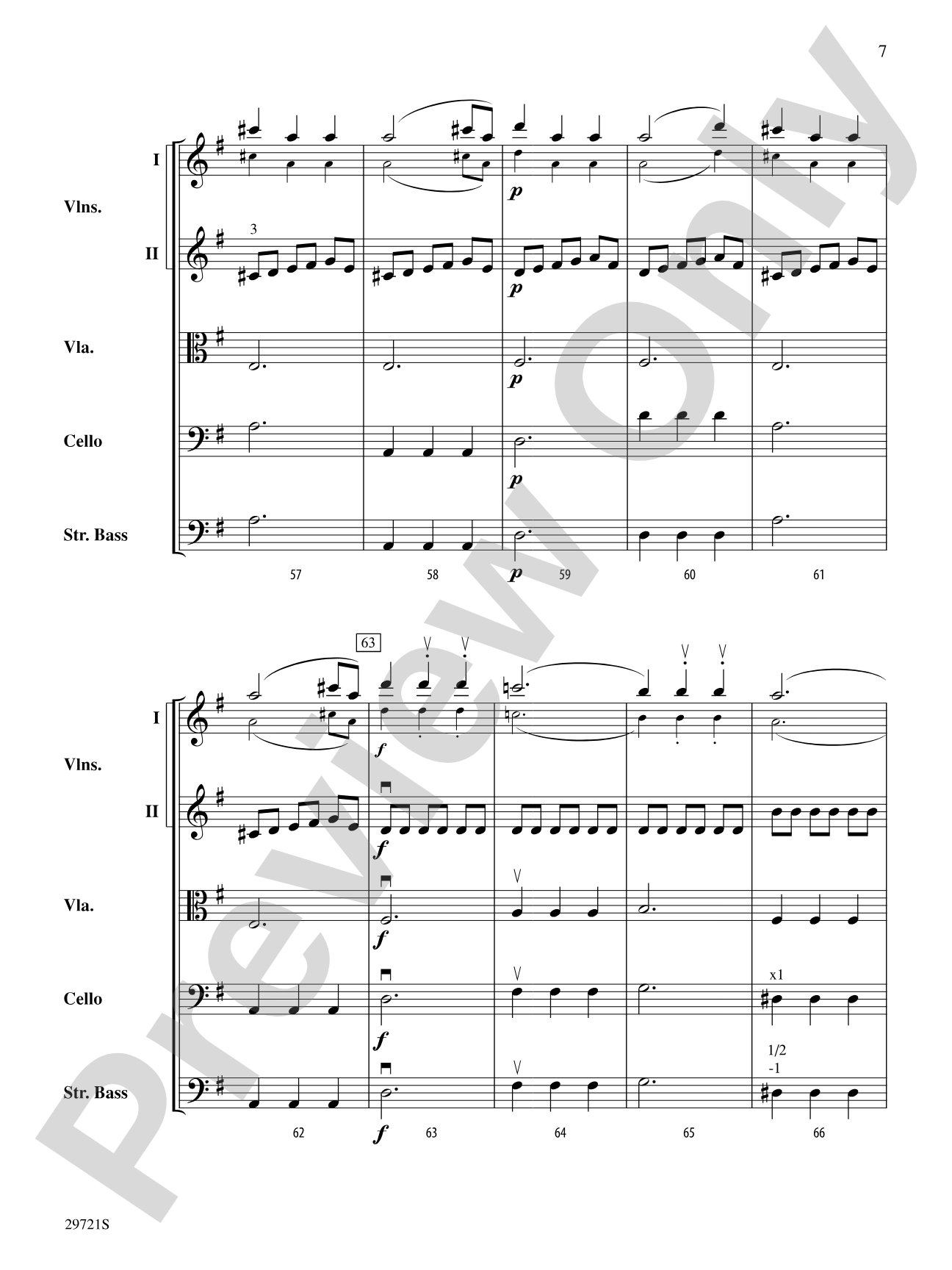 Sinfonia in G: String Orchestra Conductor Score & Parts