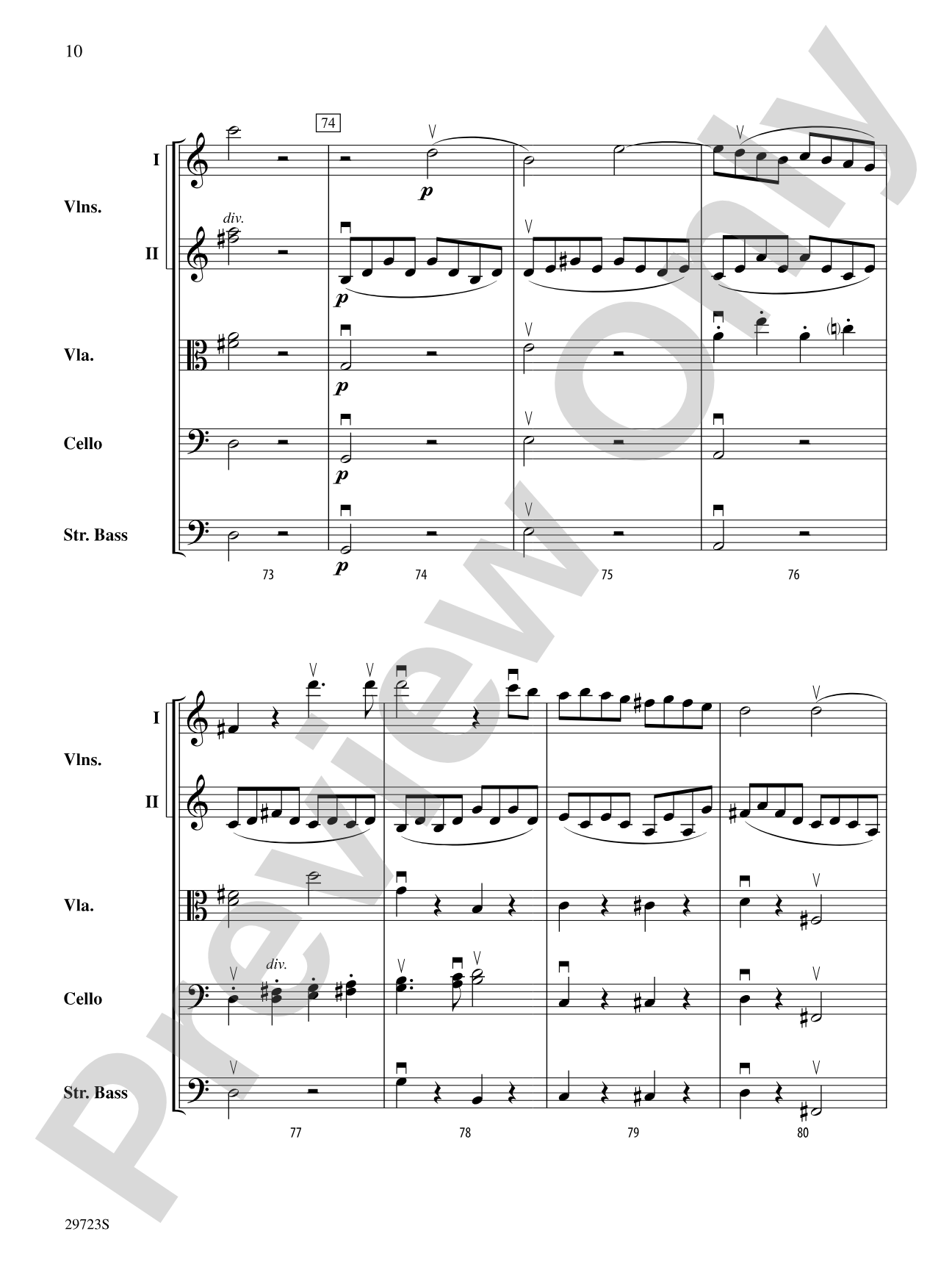Symphony No. 41: String Orchestra Conductor Score & Parts