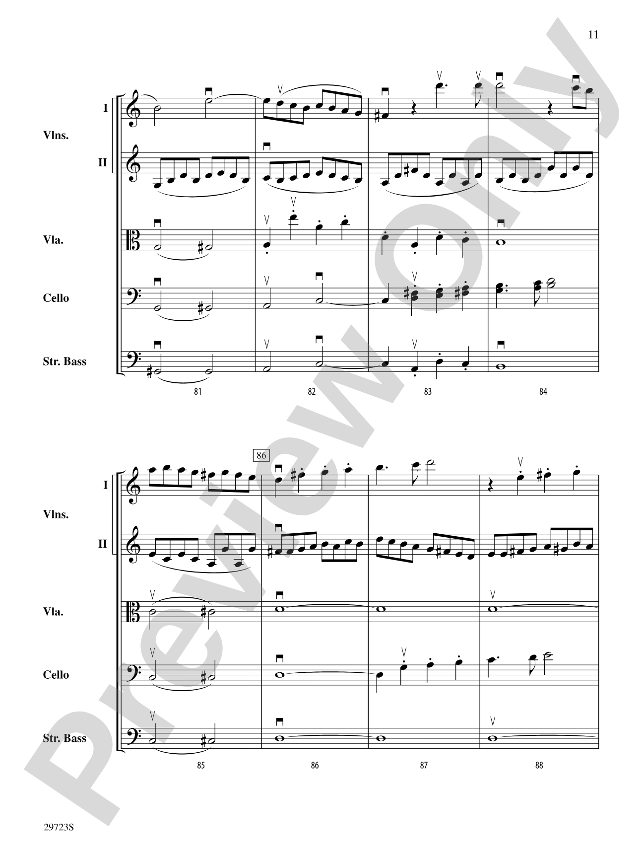 Symphony No. 41: String Orchestra Conductor Score & Parts