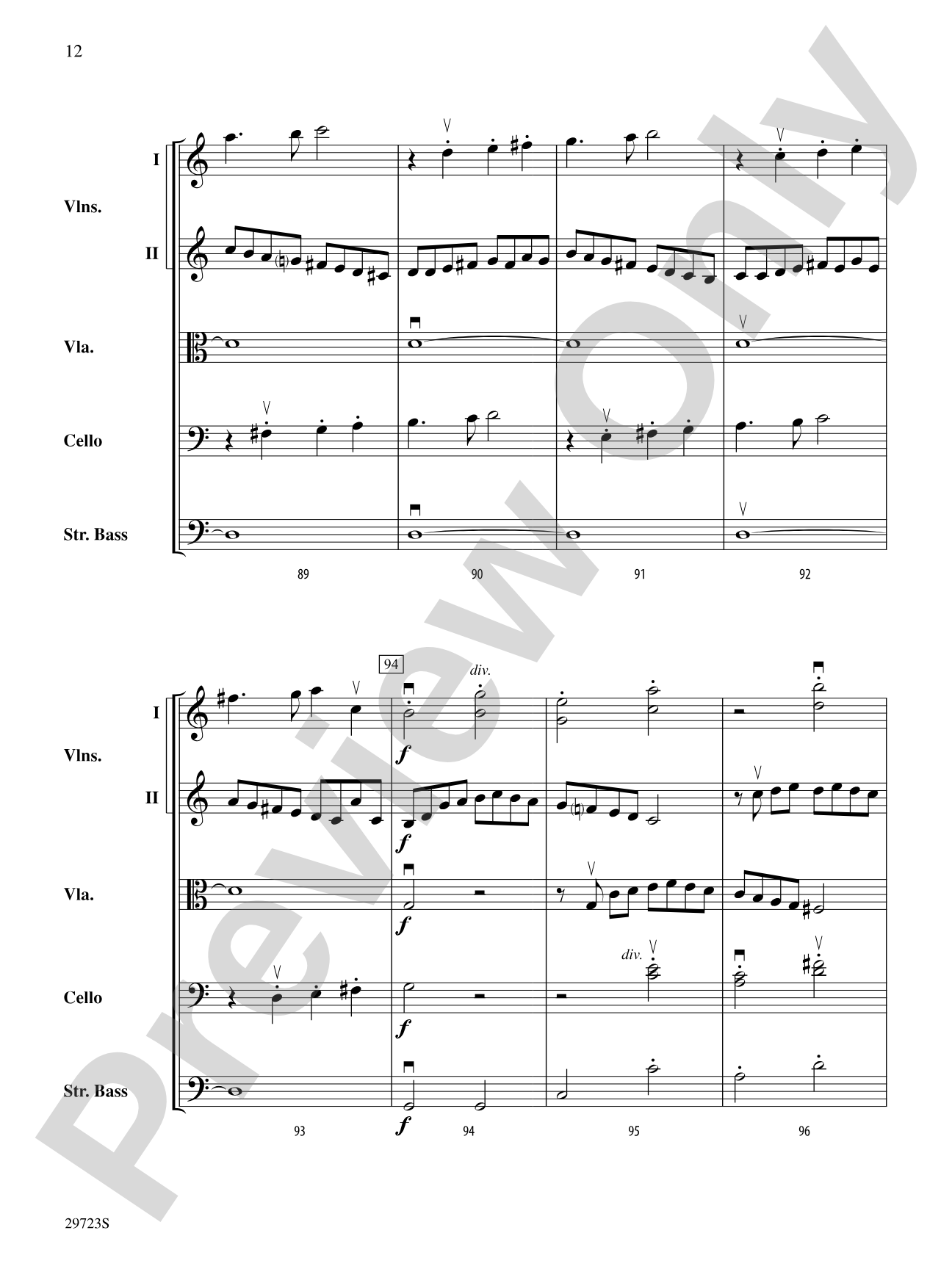 Symphony No. 41: String Orchestra Conductor Score & Parts