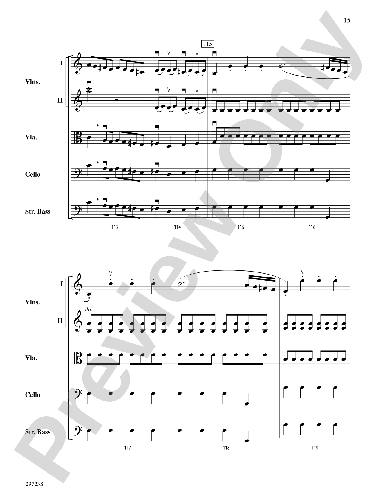 Symphony No. 41: String Orchestra Conductor Score & Parts