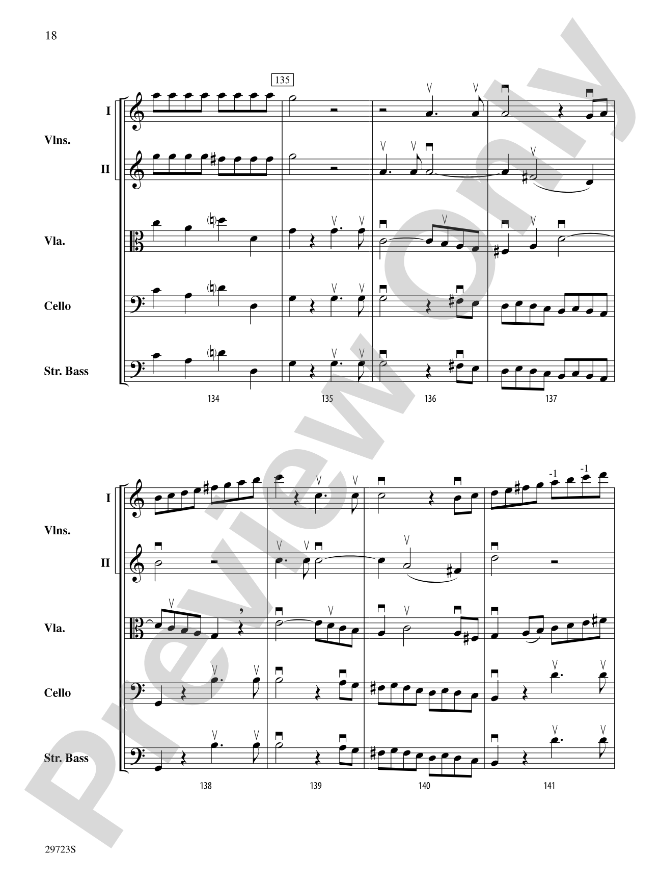 Symphony No. 41: String Orchestra Conductor Score & Parts
