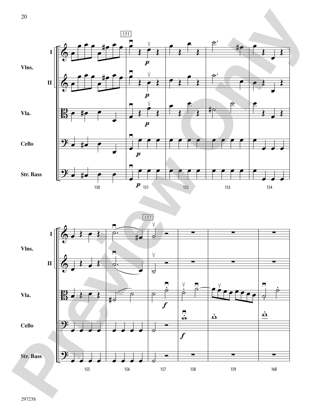 Symphony No. 41: String Orchestra Conductor Score & Parts